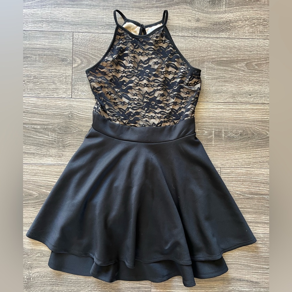 Emerald Sundae Black Lace Dress